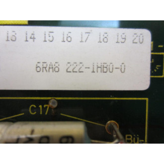 Siemens 6RA8222-1HB0-0 Circuit Board 6RA82221HB00 - Used