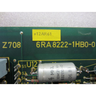 Siemens 6RA8222-1HB0-0 Circuit Board 6RA82221HB00 - Used