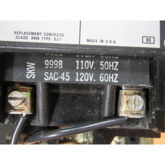 Square D 8502-SAO11 Contactor 8502SAO11 - Used