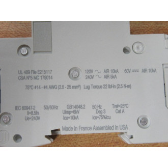 Schneider 60109 Merlin Gerin 8A Breaker Square D MG60109 - New No Box Schneider 60109 Merlin Gerin 8A Breaker Square D MG60109 - New No Box