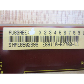 Siemens E89110-B2700-L1 Circuit Board E89110B2700L1 - Used