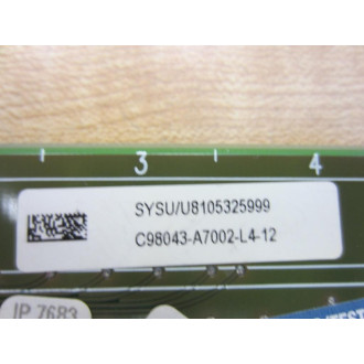 Siemens C98043-A7002-L4-12 Power Interface C98043A7002L412 - Used