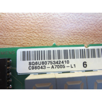 Siemens C98043-A7005-L1 Power Interface C98043A7005L1 - Used