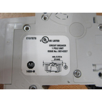 Allen Bradley 1489-M1D020 2A Circuit Breaker 1489M1D020 - New No Box Allen Bradley 1489-M1D020 2A Circuit Breaker 1489M1D020 - New No Box