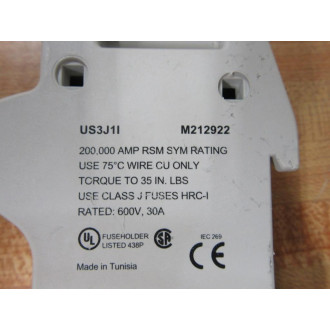 Shawmut US3J1I Ultrasafe Fuse Holder - New No Box Shawmut US3J1I Ultrasafe Fuse Holder - New No Box