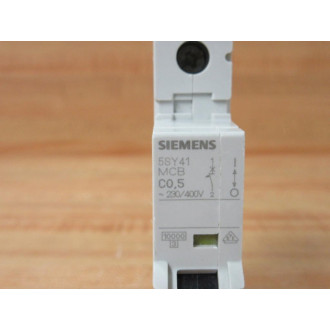 Siemens 5SY4105-7 0.5A Circuit Breaker 5SY41057 - New No Box