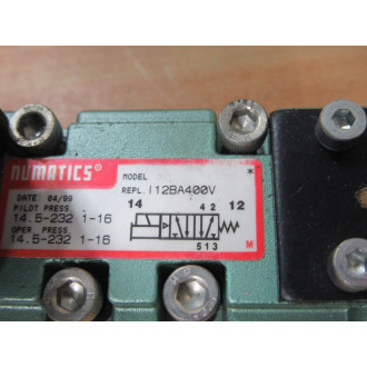 Numatics I12BA400V Solenoid Valve - Used