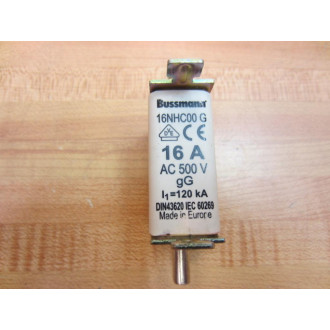 Bussmann 16NHC00-G Fuse 16NHC00G - New No Box Bussmann 16NHC00-G Fuse 16NHC00G - New No Box