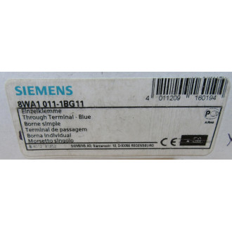 Siemens 8WA1-011-1BG11 Through Terminal 8WA10111BG11 (Pack of 20)