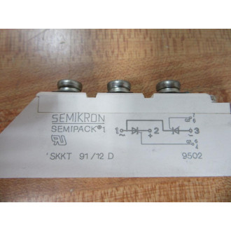 Semikron SKKT 9112D Thyristor Block SKKT9112D White - Used
