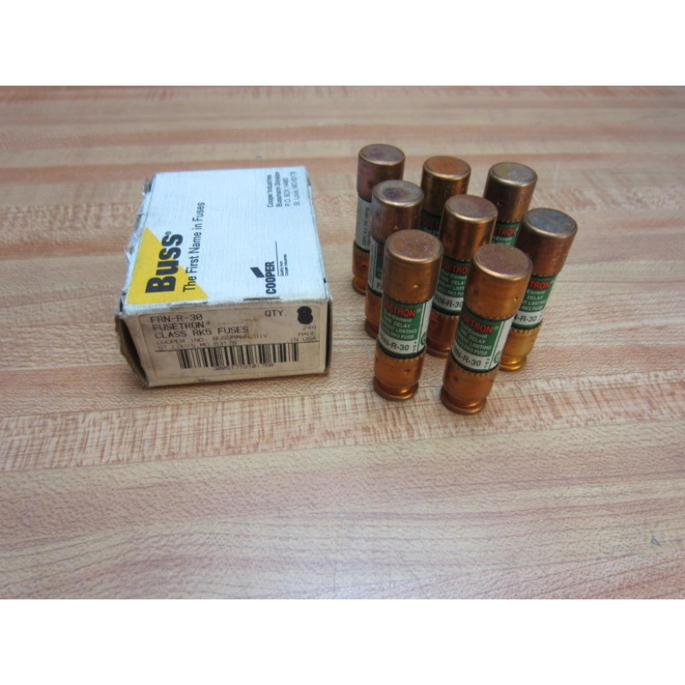 Buss FRN-R-30 Bussmann Fuse Cross Ref 1A698 (Pack of 8)