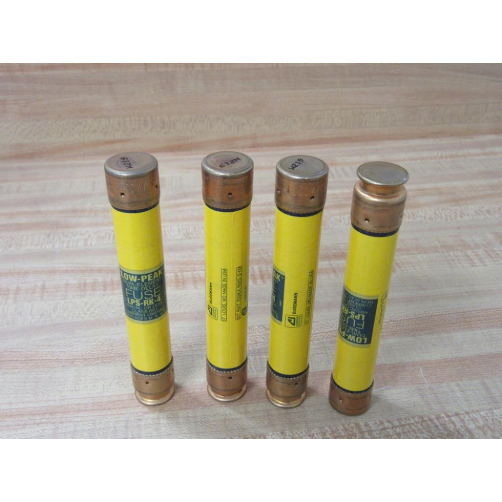 Bussmann LPS-RK-4 Cooper Fuse LPSRK4 (Pack of 4) - New No Box Bussmann LPS-RK-4 Cooper Fuse LPSRK4 (Pack of 4) - New No Box