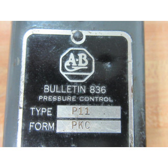 Allen Bradley 836-P11-PKC Pressure Control Switch 836P11PKC - Used