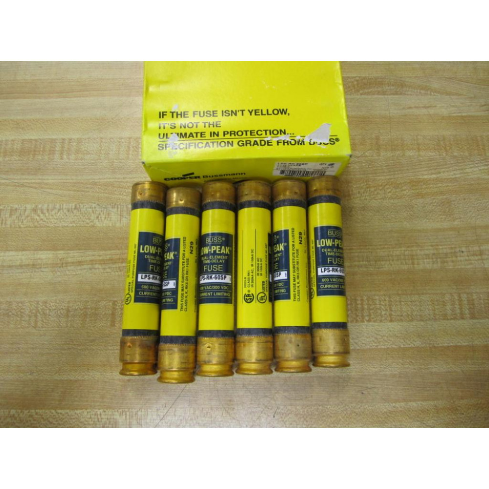 Buss LPS-RK-60SP Bussmann Fuse Cross Ref 4XF78 (Pack of 6) Buss LPS-RK-60SP Bussmann Fuse Cross Ref 4XF78 (Pack of 6)