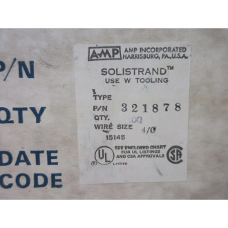 AMP 321878 Solistrand Ring Terminal (Pack of 100)