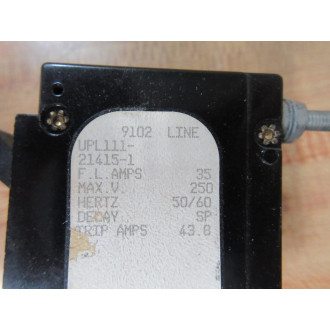 Airpax UPL111-21415-1 Circuit Breaker UPL111214151 - Used