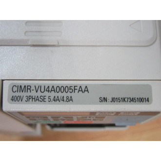 Yaskawa Electric CIMR-VU4A0005FAA Drive CIMRVU4A0005FAA - Used
