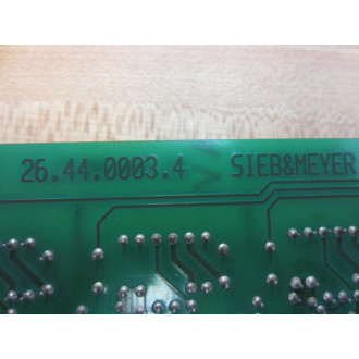 Sieb & Meyer 26.44.0003.4 Servo Amplifier Board 264400034 Rev.5 - Used