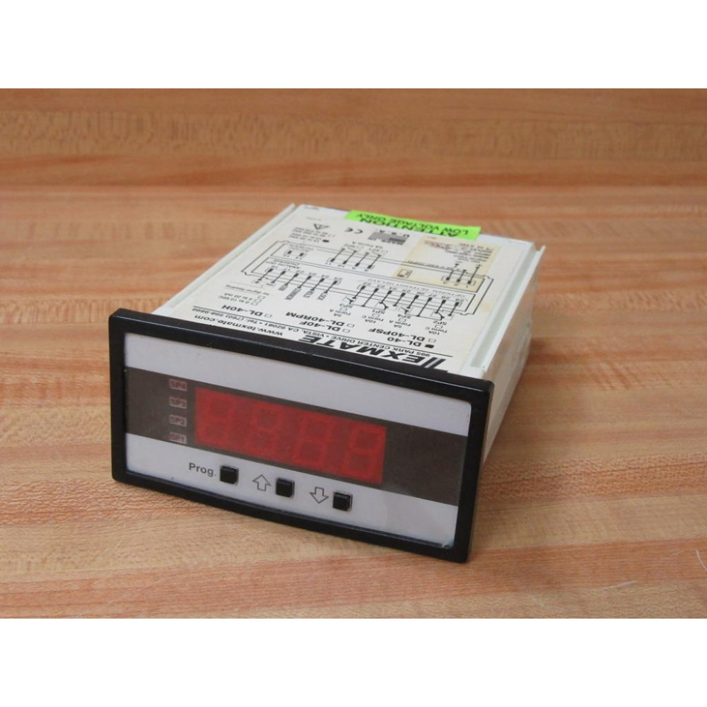 Texmate DL-40 Digital Panel Meter DL40 - Used Texmate DL-40 Digital Panel Meter DL40 - Used