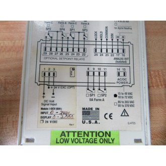 Texmate DL-40 Digital Panel Meter DL40 - Used Texmate DL-40 Digital Panel Meter DL40 - Used