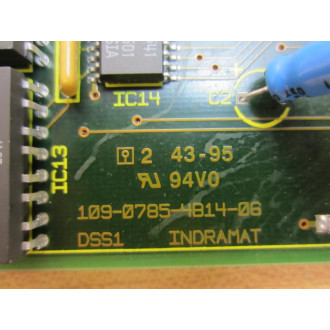 Indramat 109-0785-4B14-06 DSS1 Board 109-0785-4A14-06 WO Side Panel - Used