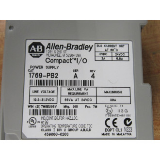 Allen Bradley 1769-PB2 Compact IO Power Supply  1769PB2 - Used