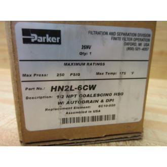 Parker HN2L-6CW Finite Filter HN2L6CW