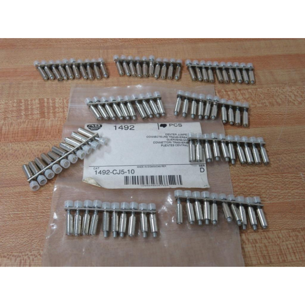 Allen Bradley 1492-CJ5-10 Center Jumpers 1492CJ510 (Pack of 9)