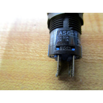 IDEC AS6-Y Selector Switch AS6Y WO Knob - Used
