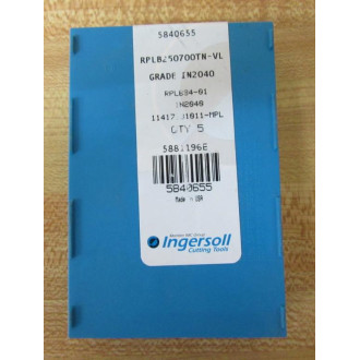 Ingersoll Cutting Tools RPLB84-01 Milling Insert RPLB8401 (Pack of 5)