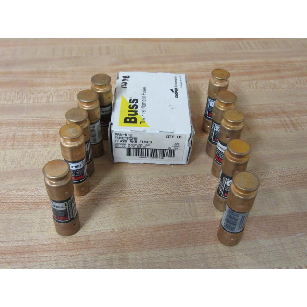 Bussmann FRN-R 2 Fusetron Fuse FRNR2 (Pack of 10) Bussmann FRN-R 2 Fusetron Fuse FRNR2 (Pack of 10)