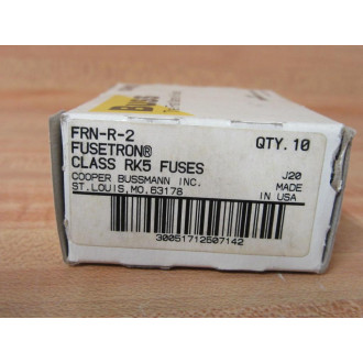 Bussmann FRN-R 2 Fusetron Fuse FRNR2 (Pack of 10) Bussmann FRN-R 2 Fusetron Fuse FRNR2 (Pack of 10)