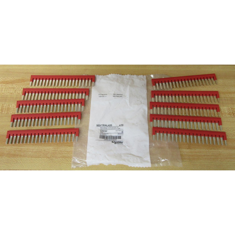 Schneider Electric NSYTRAL420 Terminal Block 1AB1L4 (Pack of 10) Schneider Electric NSYTRAL420 Terminal Block 1AB1L4 (Pack of 10)
