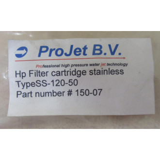 ProJet B.V. 150-07 Hp Filter Cartridge SS-120-50