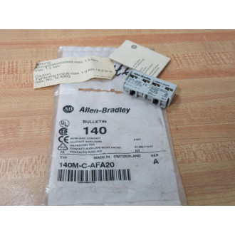 Allen Bradley 140M-C-AFA20 Auxiliary Contact 140MCAFA20