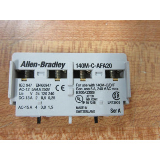 Allen Bradley 140M-C-AFA20 Auxiliary Contact 140MCAFA20