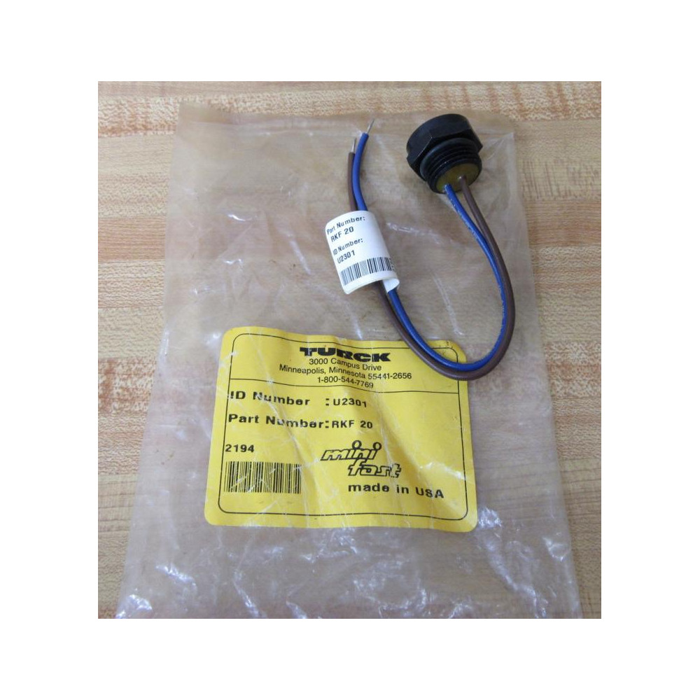 Turck RKF 20 Connector U2301 Turck RKF 20 Connector U2301