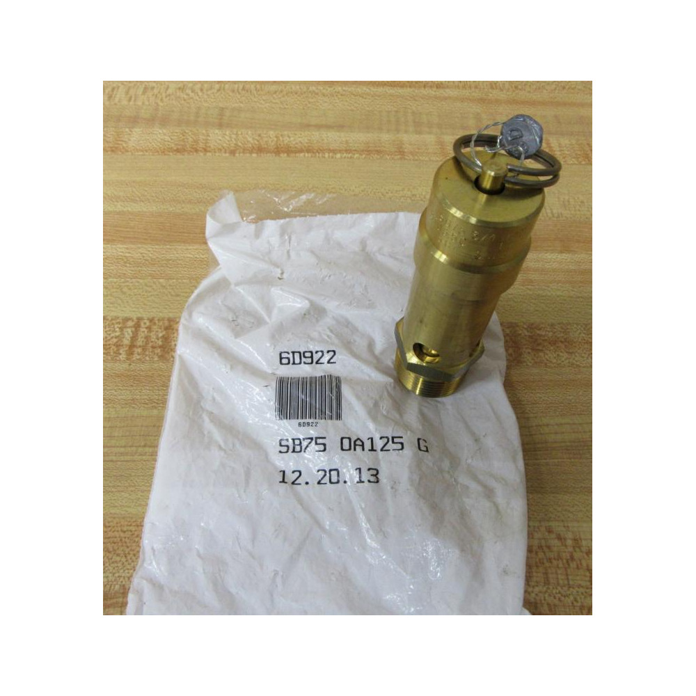 Control Devices SB75-0A125-G Air Safety Valve SB750A125G
