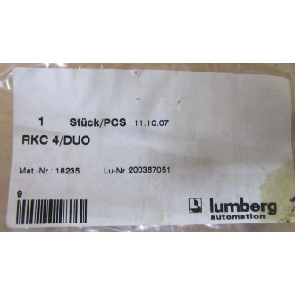 Lumberg 18235 Connector RKC 4DUO Lumberg 18235 Connector RKC 4DUO