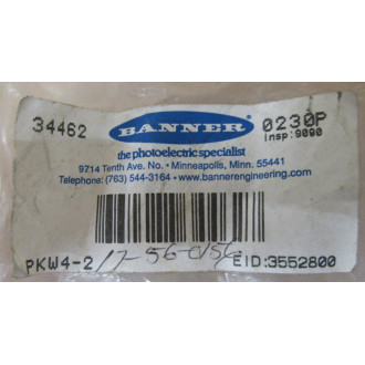 Banner PKW4-2 Cordset 34462