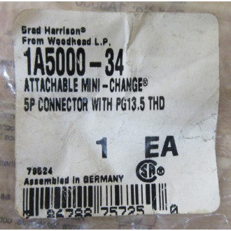 Brad Harrison Daniel Woodhead 1A5000-34 Connector 1A500034