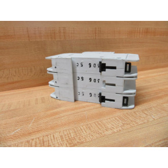 Eaton FAZ-C53-NA Cutler Hammer Circuit Breaker 3P 5A - Used