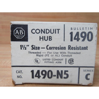 Allen Bradley 1490-N5 1-12" Conduit Hub 1490N5