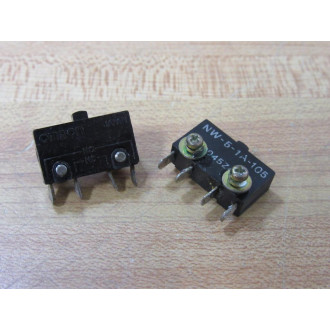 Omron NW-5-1A-105 Switch NW51A105 wo Wire Leads (Pack of 2) - Used