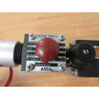 Asco EF8401B202M Solenoid Valve VoltageHZ: 12060, 11050 - Used