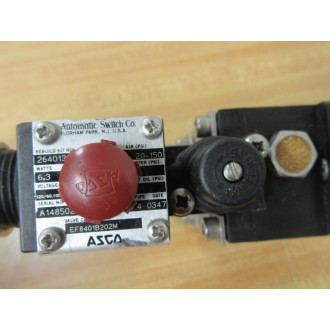Asco EF8401B202M Solenoid Valve VoltageHZ: 12060, 11050 - Used