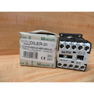 Moeller DIL ER-31 Relay DILER31 415V 50Hz, 480V 60Hz