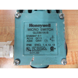 Honeywell GLEB01A1B Limit Switch wRoller Lever - Used