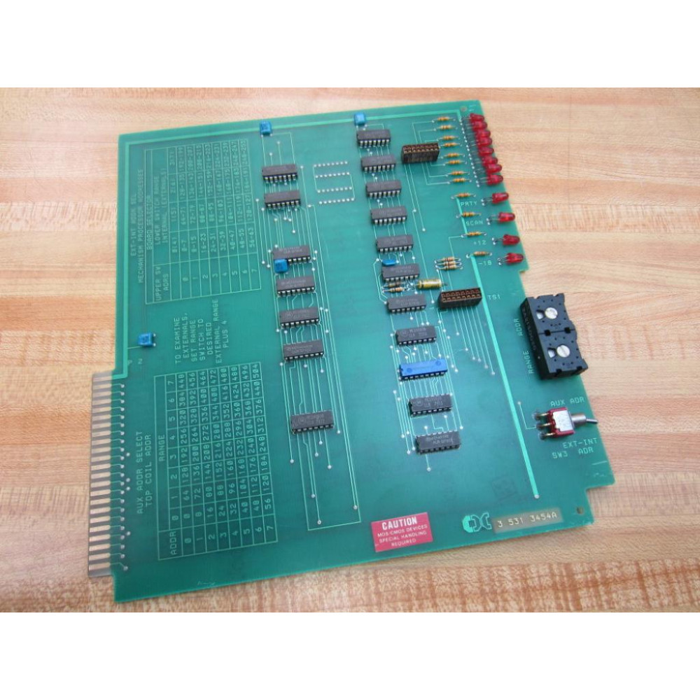 Milacron 3-531-3454A Circuit Board 35313454A - Used