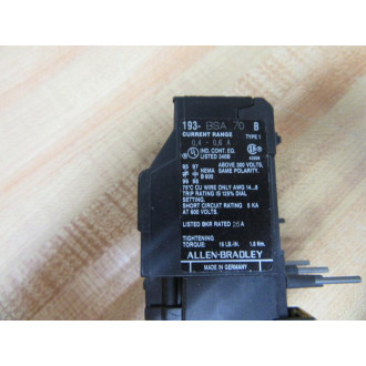 Allen Bradley 193-BSA70 Overload Relay 193BSA70 - New No Box